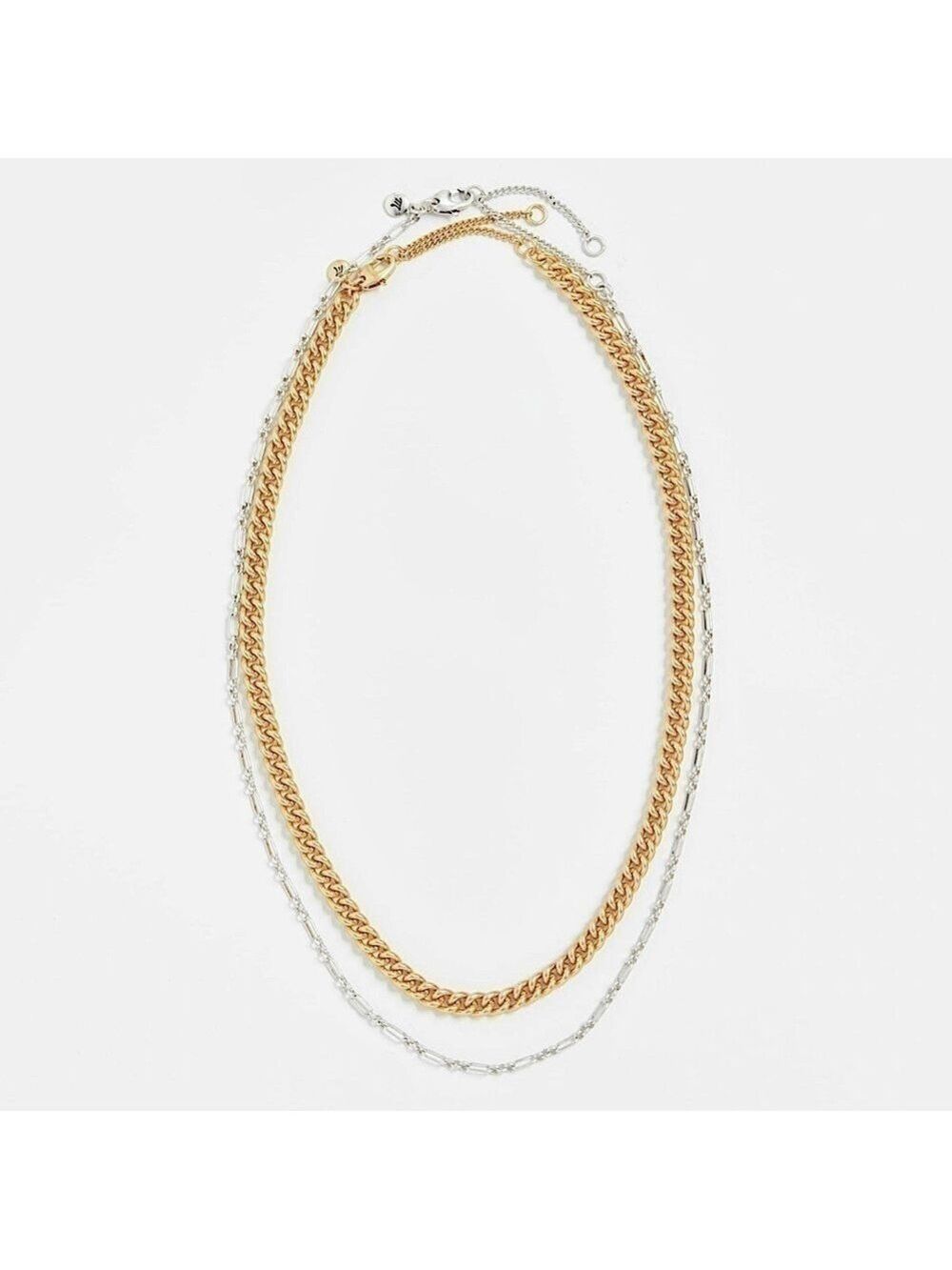 Madewell Mixed Metal Chain Necklace Set